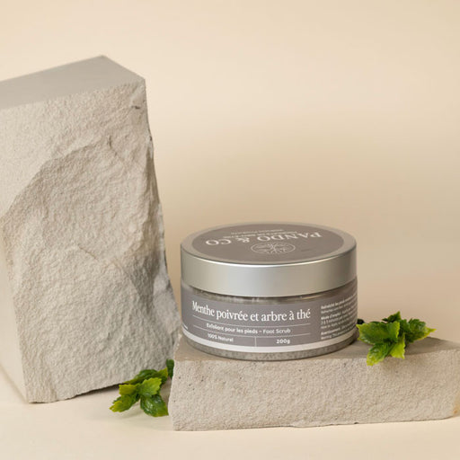 Exfoliant pour les pieds - Menthe poivrée et arbre à thé