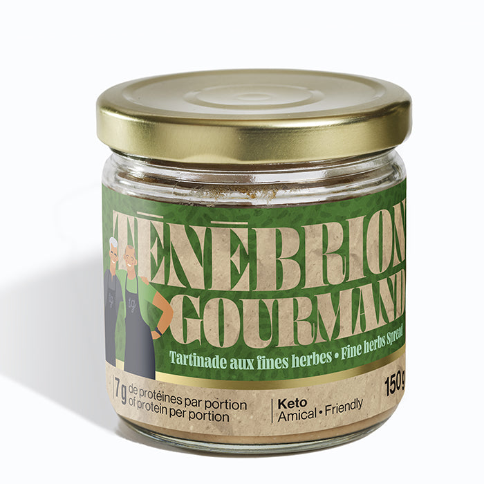 Tartinades à base de ténébrion meunier