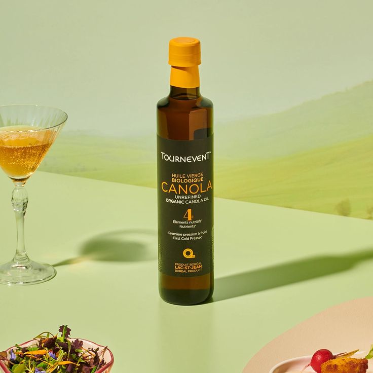 Huile vierge de canola biologique TournevenT face