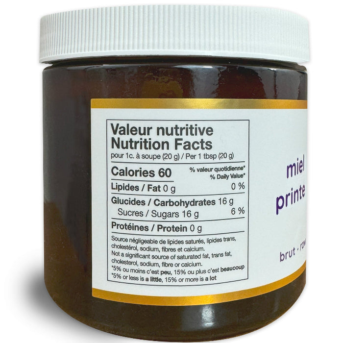 Miel de Printemps du Québec - 100% nectar de fleurs