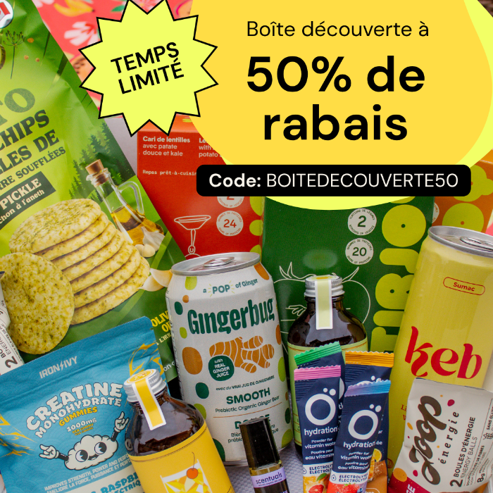 🔥 PROMO 🔥 Boîte découverte - Végé, sans gluten et 100% locale 🌿🇨🇦
