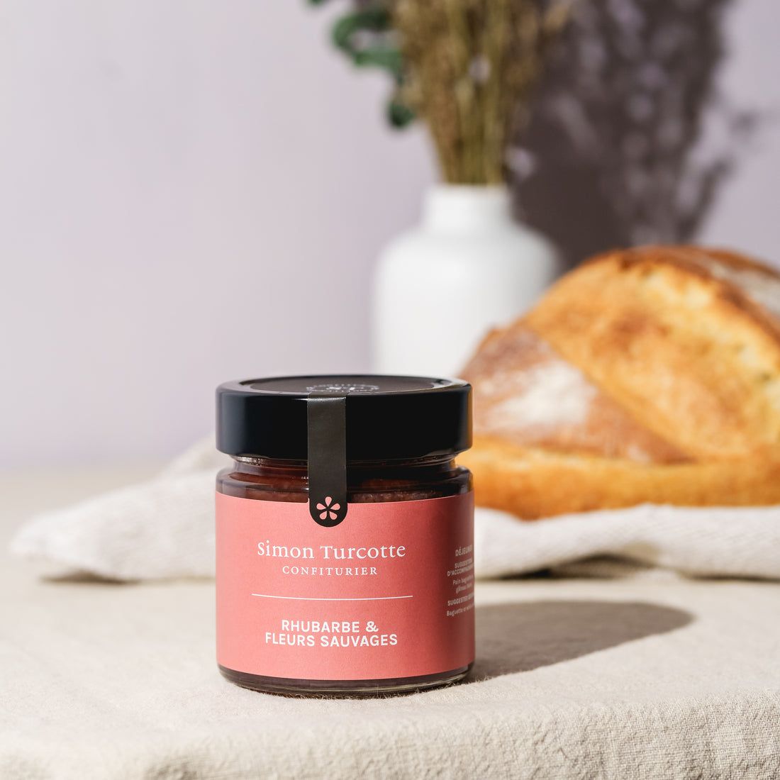 Rhubarbe et fleurs sauvages simon turcotte face