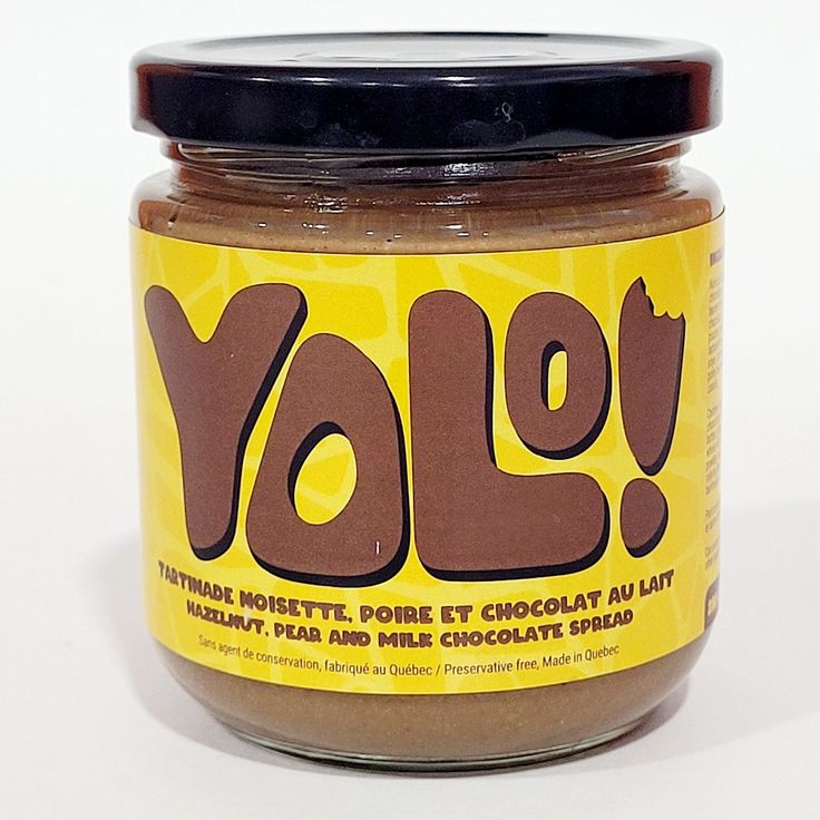 Tartinade noisette, poire & chocolat au lait face