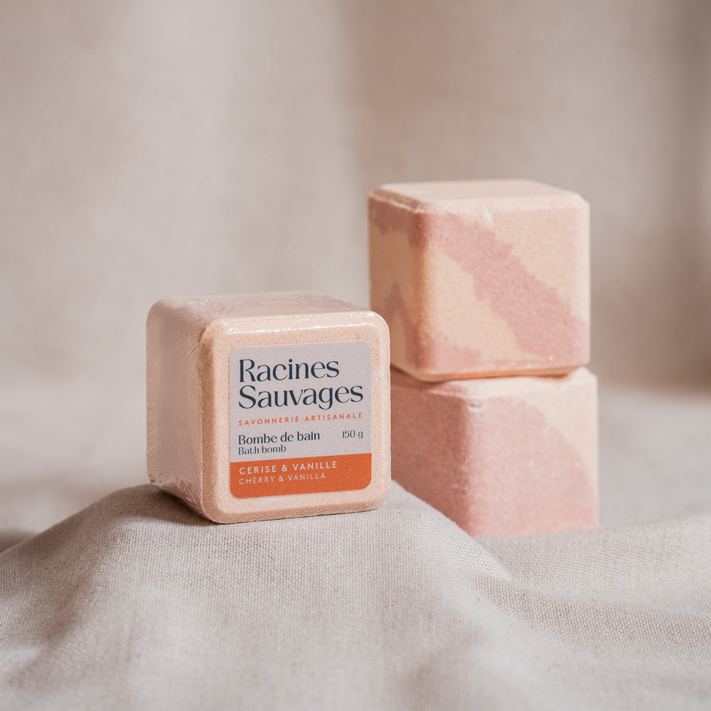 Bombes de bain - Cerise & Vanille