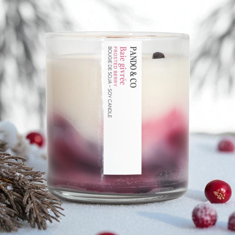 Bougie de soja - Baie givrée