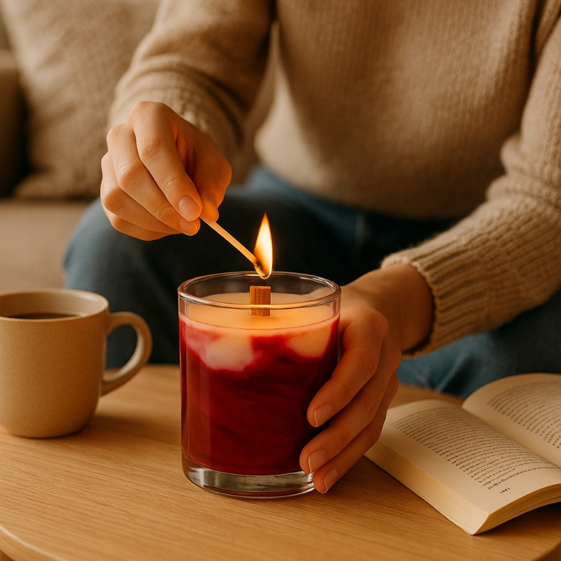 Bougie de soja - Sangria à la framboise