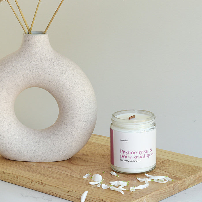 Soy & Coconut Wax Candle - Peony & Pear (Spring collection)