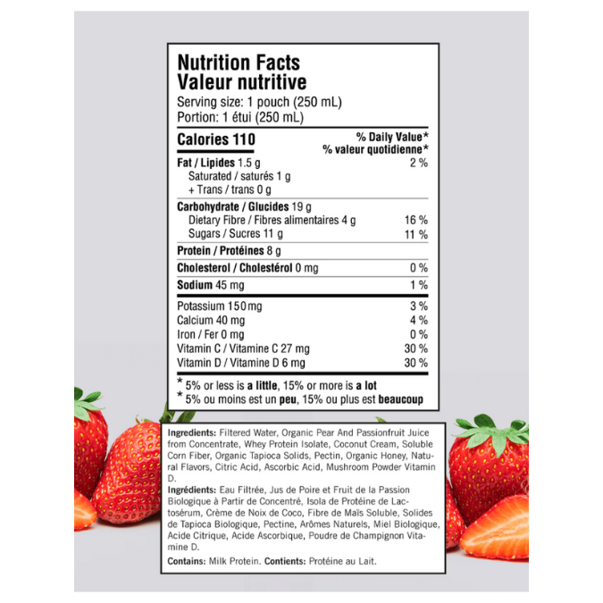 Shake de fruits fonctionnel protéiné - Format échantillon (un par commande)