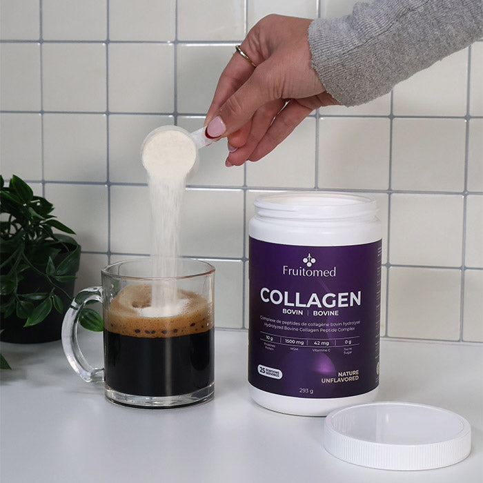 Collagène hydrolisé bovin enrichi de MSM et vitamine C - Peau, articulations & Vitalité