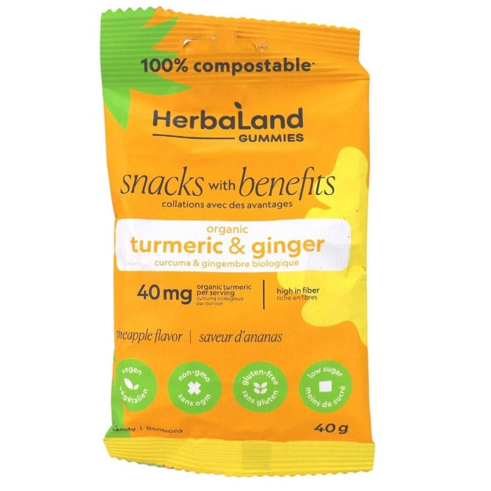 Ginger and turmeric snack