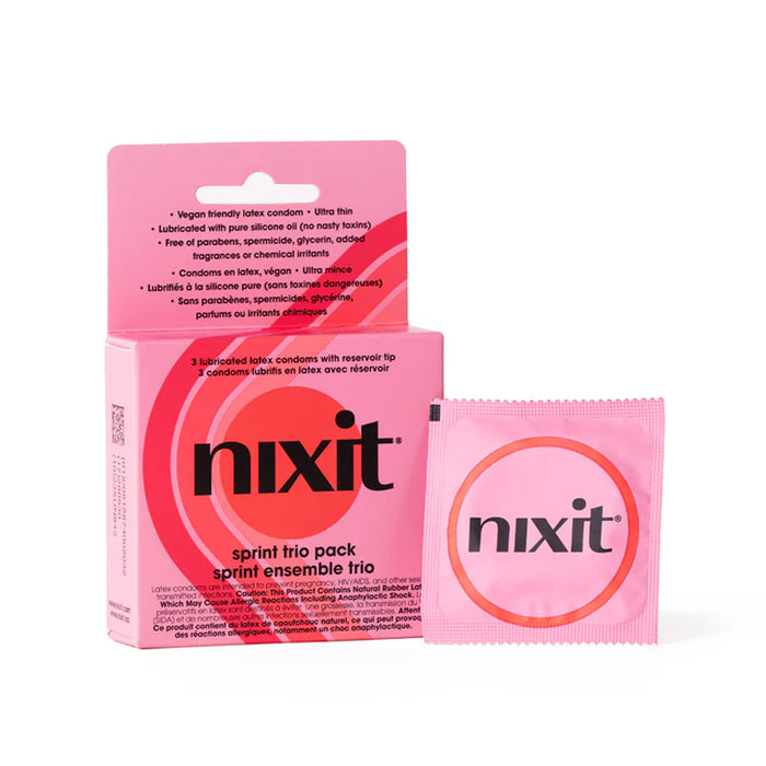 Pack of 3 Latex Condoms with reservoir