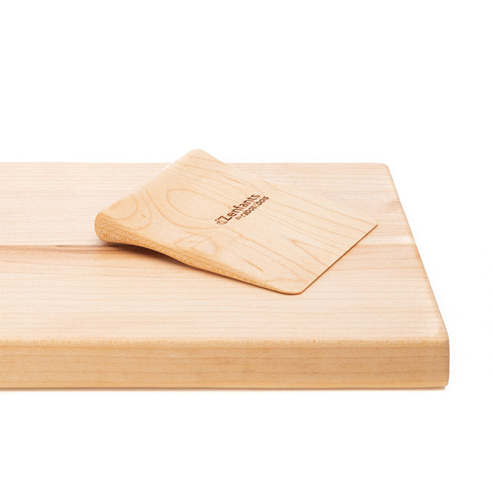 Wooden knife and cutting board set for children