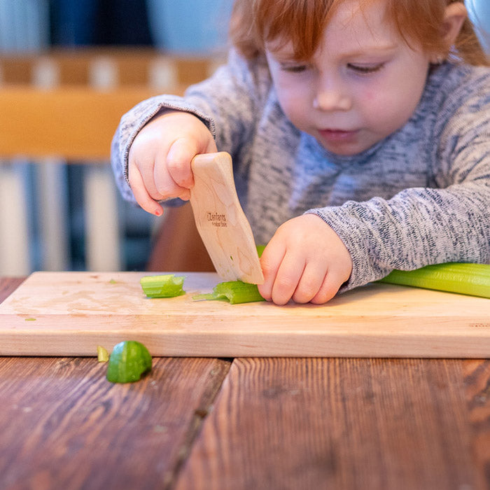 Couteau et/ou planche à découper en bois pour enfant — Marché Simplitude  Inc.