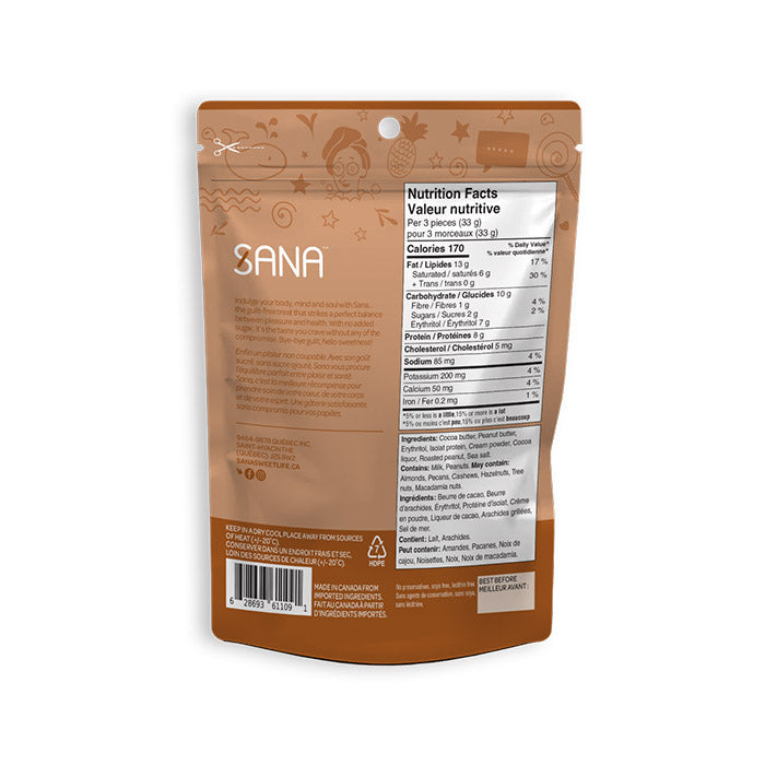 Bouchées chocolatées au beurre d’arachides sans sucre ajouté