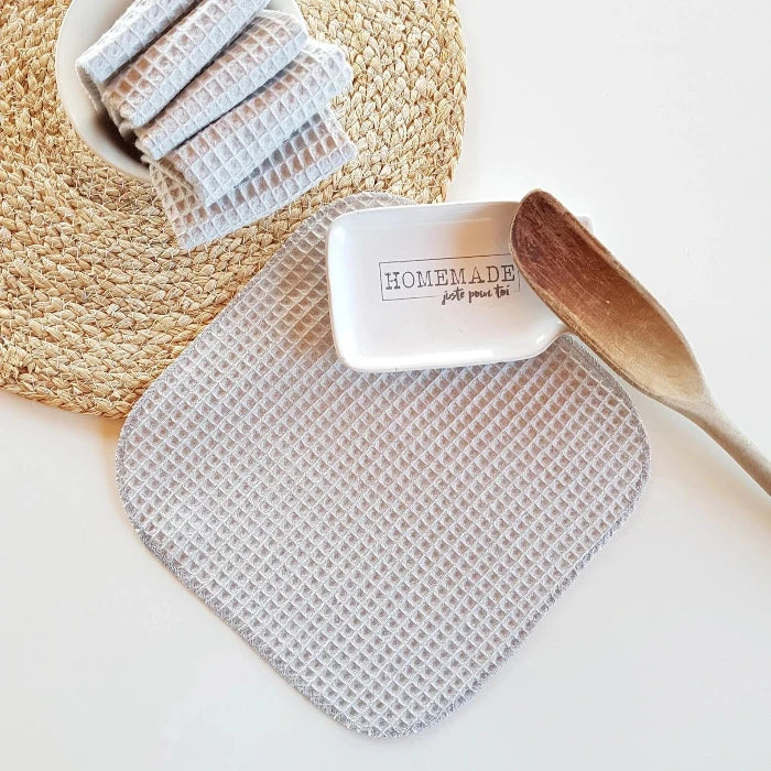 Essuie-touts de coton lavables et réutilisables - Ensemble de 6