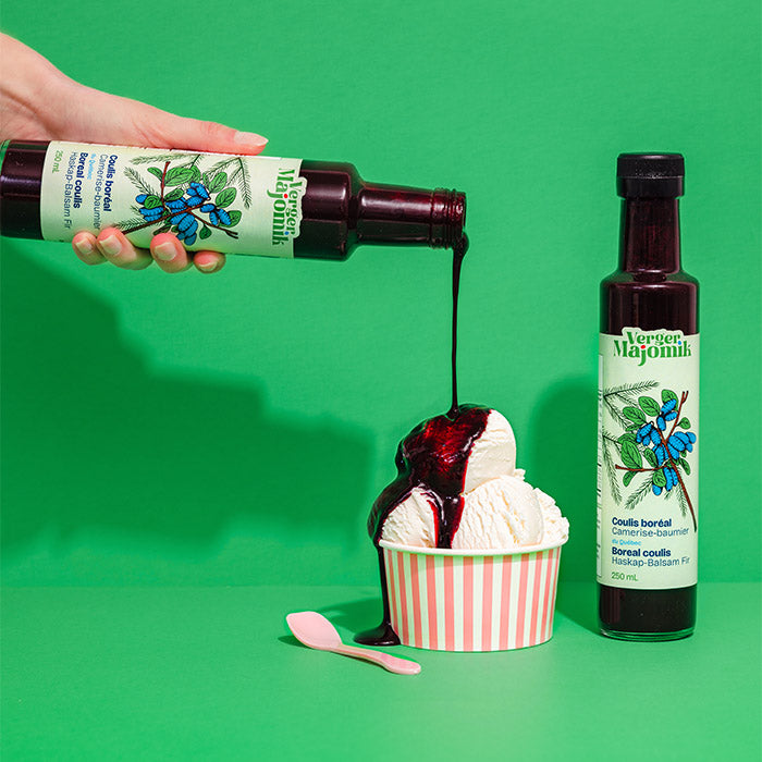 Boreal Haskap and Balsam Fir Coulis