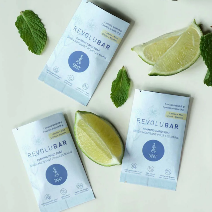 Foaming hand soap tablet