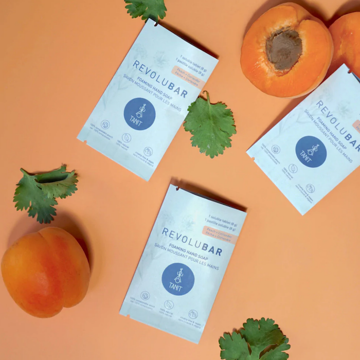 Foaming hand soap tablet