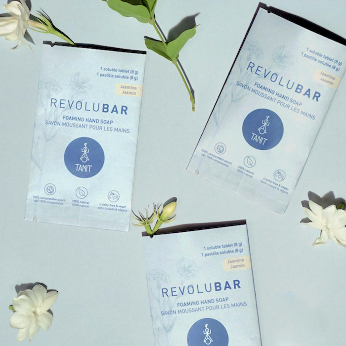 Foaming hand soap tablet