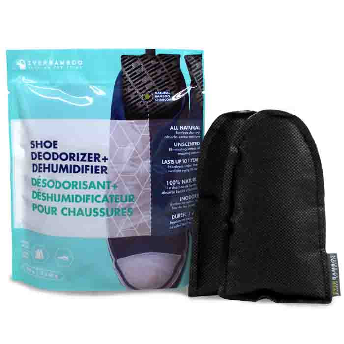 Désodorisant et déshumidificateur au charbon de bois de bambou moso - Pour souliers