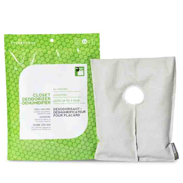 Désodorisant et déshumidificateur au charbon de bois de bambou moso - Pour garde-robe