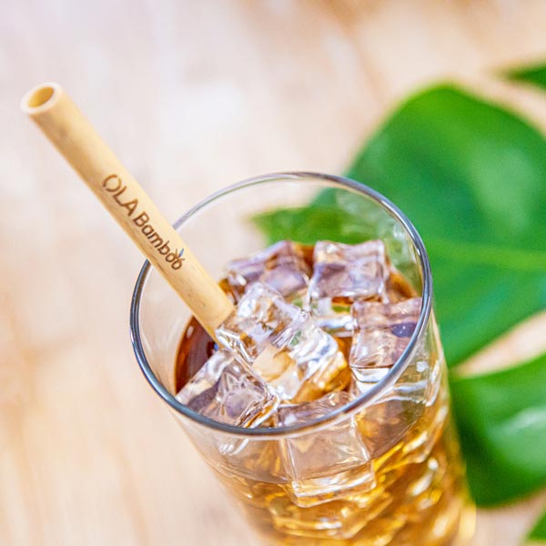 Pailles en bambou - Boîte de 6