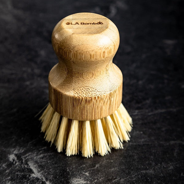 Bamboo dish & vegetable brush