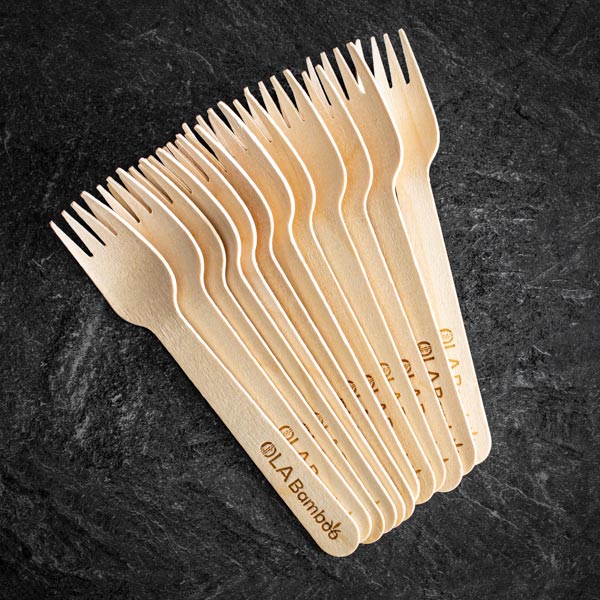 Compostable wooden utensils (box of 12)