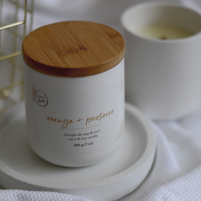 Soy &amp; Coconut candle - Orange &amp; Prosecco