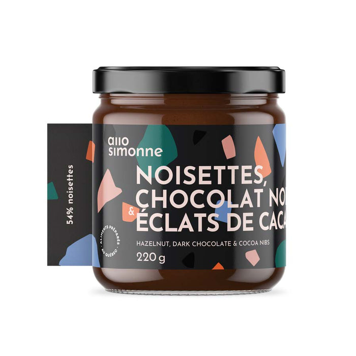 Tartinade - Noisettes, Chocolat noir & Éclats de cacao