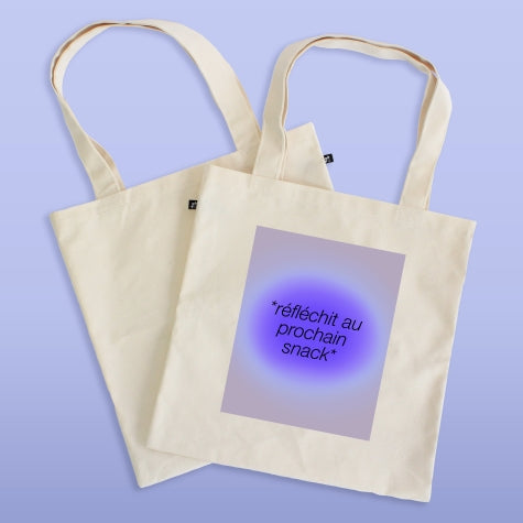 Sac réutilisable - Réfléchit au prochain snack