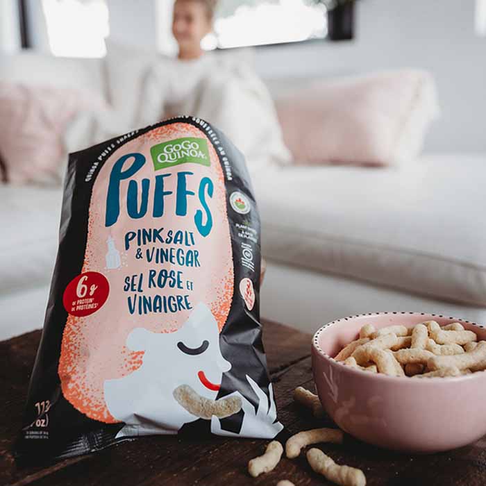 Puffs au quinoa sans gluten & véganes - Sel rose & Vinaigre
