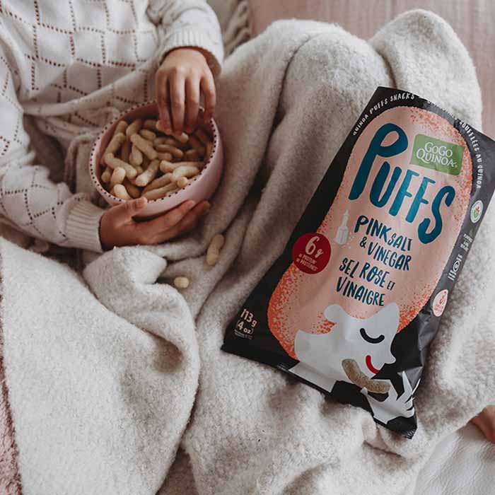 Puffs au quinoa sans gluten & véganes - Sel rose & Vinaigre
