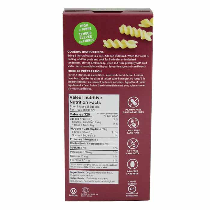 Fusilli sans gluten & véganes - Riz & Quinoa